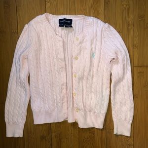 Ralph Lauren light pink cardigan